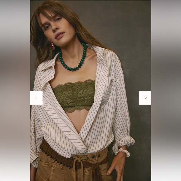 NWOT free people Sabine Striped Articulated Shirt - Picture 5 of 15